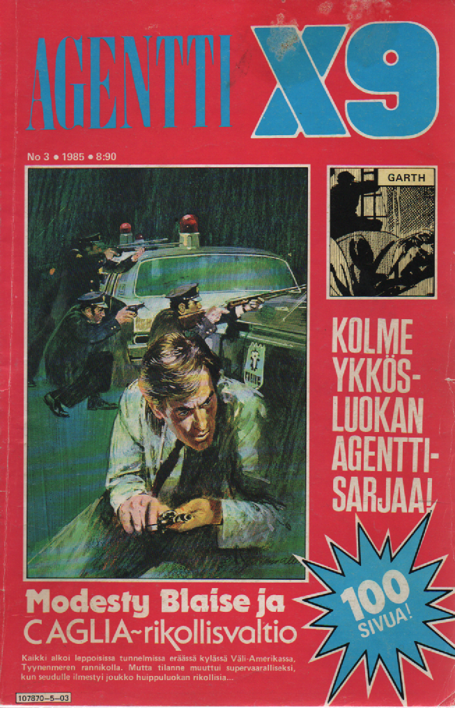 Agentti X9 1985-03 : Modety Blaise ja CAGLIA-rikollisvaltio