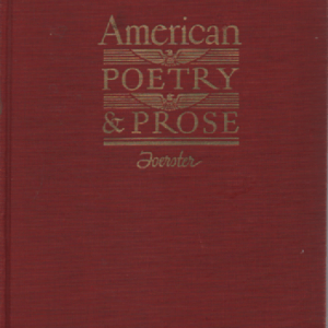 American Poetry and Prose