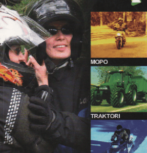 Kuljettajakoulu : Mopo, Traktori, Moottorikelkka
