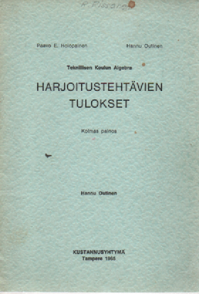 Teknillisen koulun algebran harjoitustehtävien tulokset