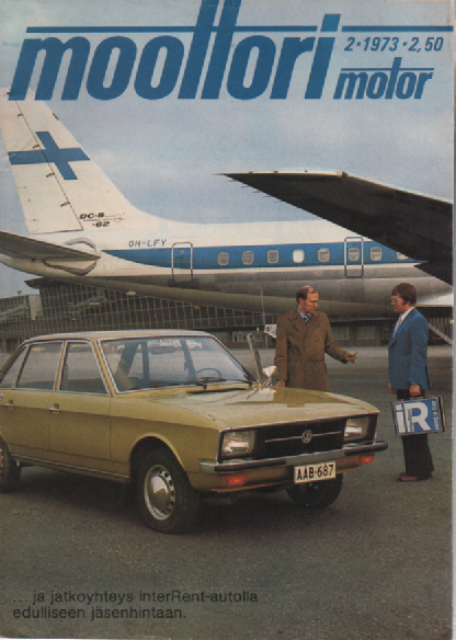 Moottori 1973-02 : ... ja jatkoyhteys interRent-autolla edulliseen jäsenhintaan