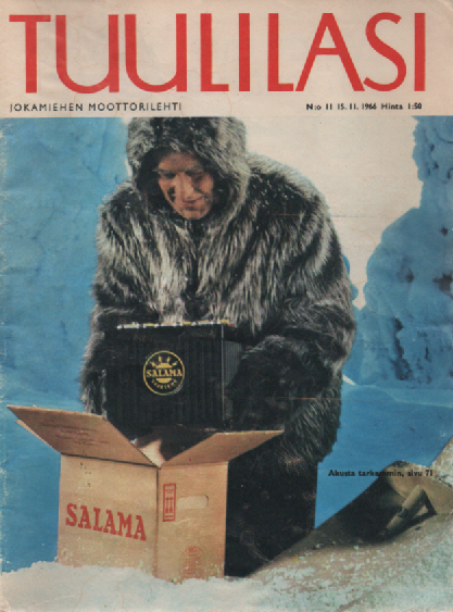 Tuulilasi jokamiehen moottorilehti 1966-11 : Salama - Akusta tarkemmin, sivu 71