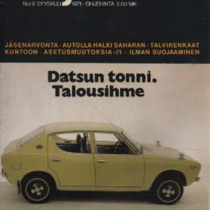 Auto ja liikenne 1971-09 Syyskuu : Datsun tonni - Talousihme