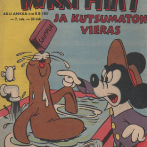 Aku Ankka 1957-8 B : Mikki Hiiri ja kutsumaton vieras