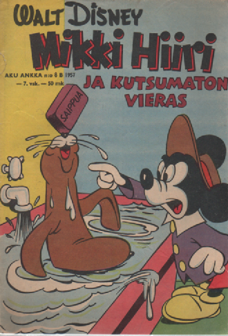 Aku Ankka 1957-8 B : Mikki Hiiri ja kutsumaton vieras