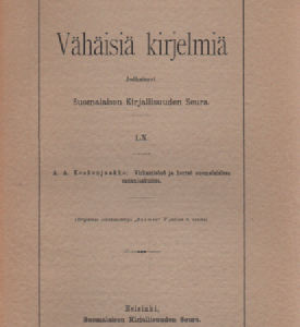 Virkamiehet ja herrat suomalaisissa sananlaskuissa (avaamaton)