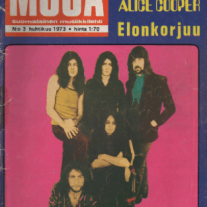 Musa suomalainen musiikkilehti N:o 3 Huhtikuu 1973 : Nilsson, Alice Cooper, Elonkorjuu, Deep Purple, Rock and raha
