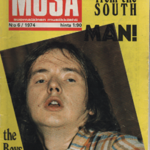 Musa suomalainen musiikkilehti N:o 6 1974 : Sounds from the South Man!, The Boys 10 v.