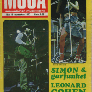 Musa suomalainen musiikkilehti N:o 11 Marraskuu 1973 : Simon and Garfunkel, Leonard Cohen, DR. John