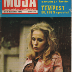Musa suomalainen musiikkilehti N:o 1 Tammikuu 1973 : Ikiliikkuja Fairport, ROCK-historiaa sanoin ja kuvin, Jon Hiseman and Tempest blues special, Maarit