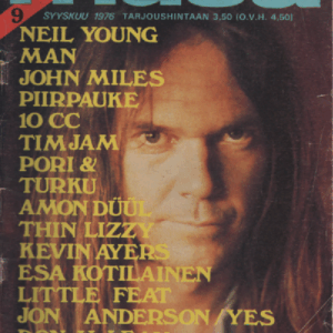Musa-lehti N:o 9 Syyskuu 1976 : Neil Young, Man, John Miles, Piirpauke, 10 CC, Timjam, Pori and Turku ym.