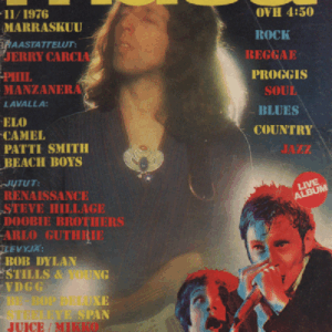 Musa-lehti N:o 11 Marraskuu 1976 : Jerry Carcia, Phil Manzanera, Elo, Camel, Patti Smith, Beach Boys, Renaissance etc.