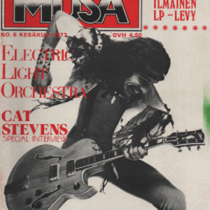 Musa-lehti N:o 6 Kesäkuu 1977 : Electric Light Orchestra, Cat Stevens special interview, Ted Nugent Heavy rockin kauhukakara