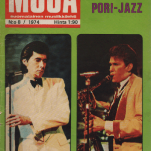 Musa suomalainen musiikkilehti N:o 8 1974 : Kalevala, Pori-jazz, Perry and Mackay
