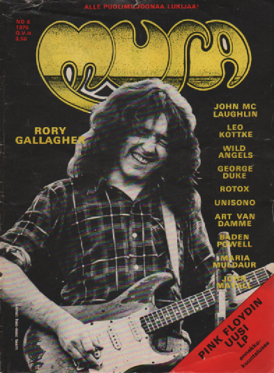Musa-lehti N:o 8 1975 : Roy Gallagher, John McLaughlin, Leo Kottke, Wild Angels ym.