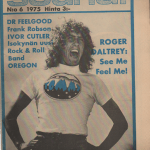 Soundi 1975-6 : DR Feelgood, Frank Robson, Ivor Cutler, Isokynän uusi Rock & Roll Band, Oregon,Roger Daltrey : See Me Feel Me!
