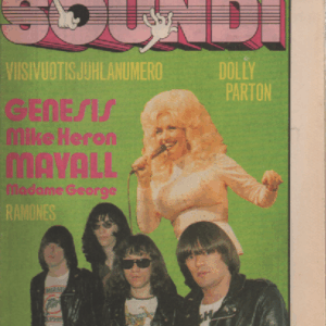 Soundi 1977-7 : Viisivuotisjuhlanumero, Genesis, Mike Heron, Mayall, Madame George, Ramones, Dolly Parton