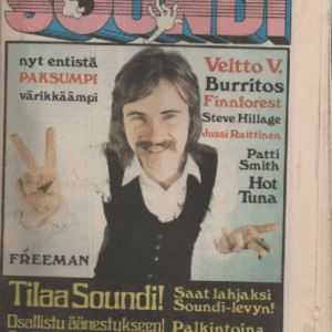 Soundi 1976-10 : Veltto V., Burritos, Finnforest, Steve Hillage, Jussi Raittinen, Patti Smith, Hot Tuna