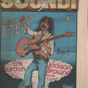Soundi 1977-1 : Mitä on Punk-Rock?, Eric Burdon, Gil Evans, Ber Jansch, Jackson Broune, Rock-kirjat