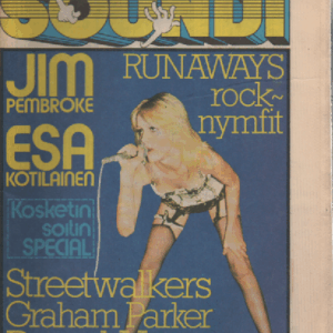 Soundi 1977-3 : Jim Pembroke, Esa Kotilainen,Streetwalkers, Graham Parker, Procol Harum, Runaways rock-nymfit