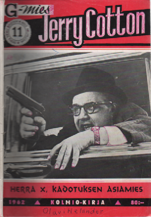 Jerry Cotton 1962-11 : Herra X, kadotuksen asiamies
