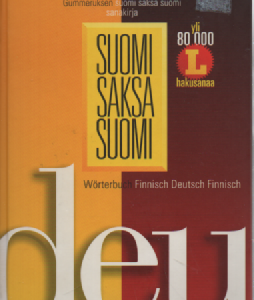 Suomi-Saksa-Suomi sanakirja, Wörterbuch Finnisch-Deutsch-Finnisch