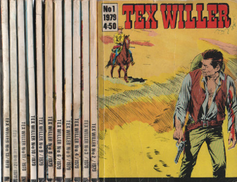 Tex Willer vuosikerta 1979 : 1-13 (puuttuu 7)