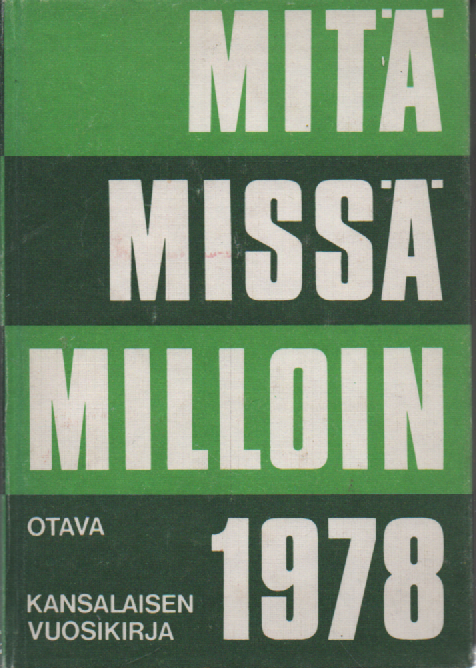 Mitä Missä Milloin 1978