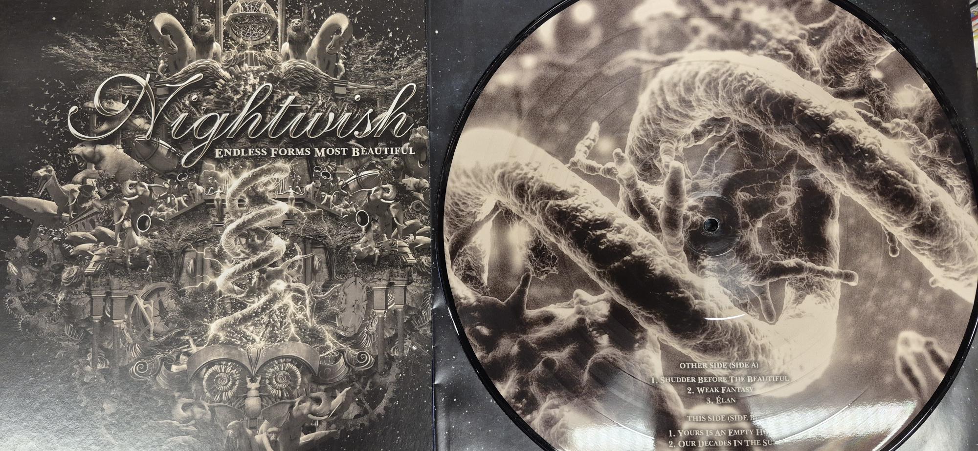 Nightwish : Endless Forms Most Beautiful (2-LP, Pkulut 15 €)