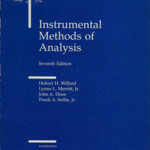 Instrumental methods of analysis