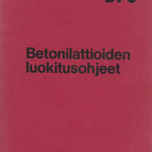 Betonilattioiden luokitusohjeet