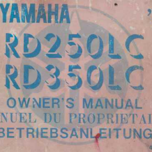 Yamaha RD 250 Lc, RD 350 Lc 1981 : Owner`s manual