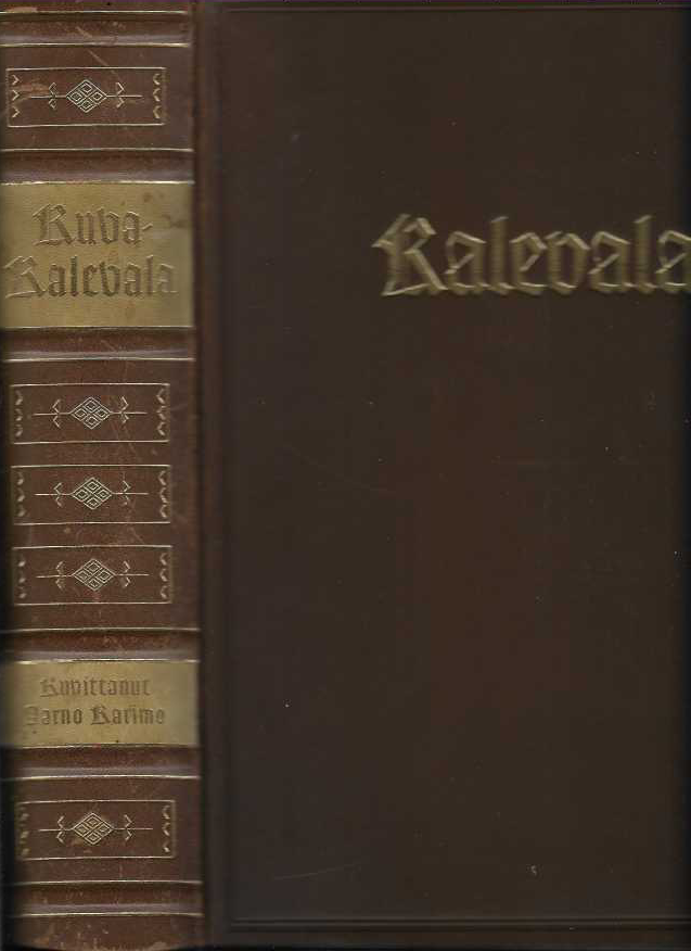 Kuva-Kalevala (Kuvittanut Aarno Karimo + kotelo p.1953 1.p. + numeroitu 49/1000)