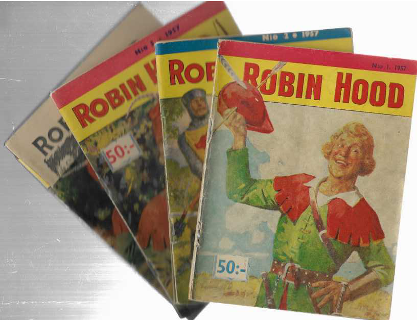 Robin Hood 1957 numerot 1, 2, 5 ja 6