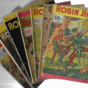 Robin Hood 1958 numerot 1, 2, 3, 5, 7, 8 ja 12