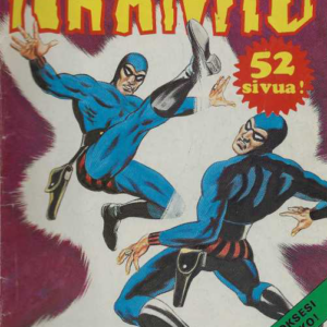 Mustanaamio 1976-09 : Mustanaamio ja hänen hurjistunut kaksoisolentonsa nokikkain!