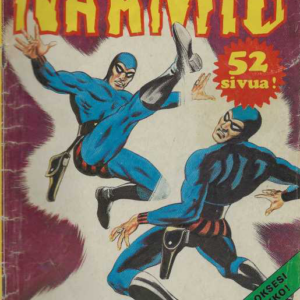 Mustanaamio 1976-09 : Mustanaamio ja hänen hurjistunut kaksoisolentonsa nokikkain!